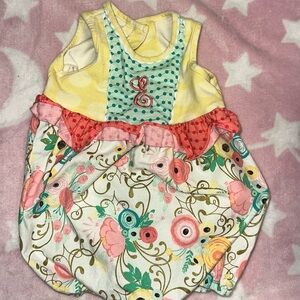 Floral Kids Romper - Multicolor